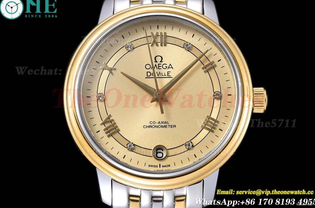 De Dial Ville YG 32.7mm MY8215 Prestige Ladies Gold GDF SS 0228